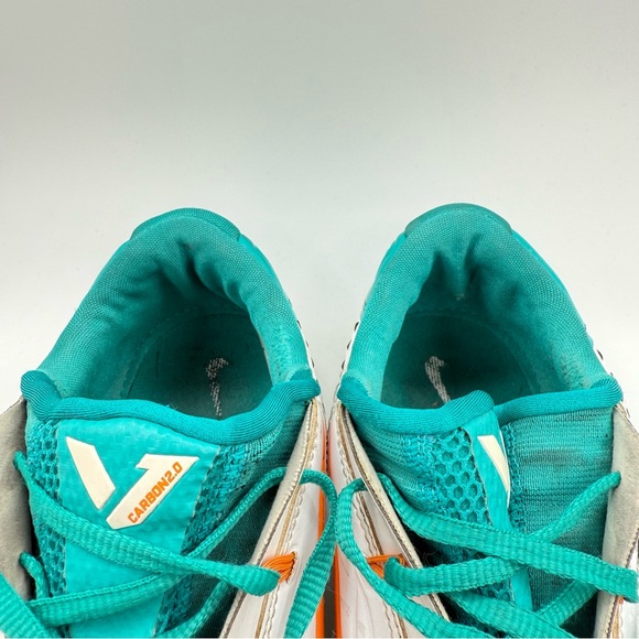 Nike Vapor Carbon Elite 2.0 2014 TD Cleats Miami Dolphins 657441-117 Men’s Sz 13 - Picture 12 of 12